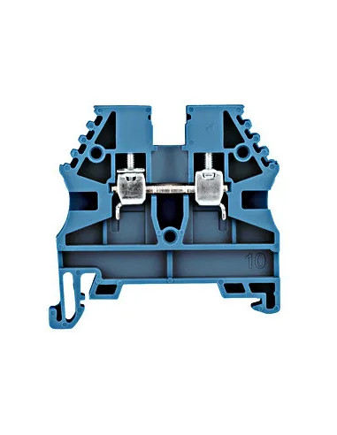 Clemă de nul, conex. cu şurub tip AVK 2,5, albastru, 2,5 mm²