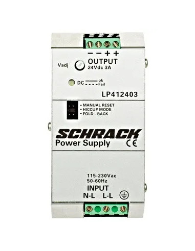 Sursă în comutație 12VCC 5A 60W Schrack - aparatajelectric.ro