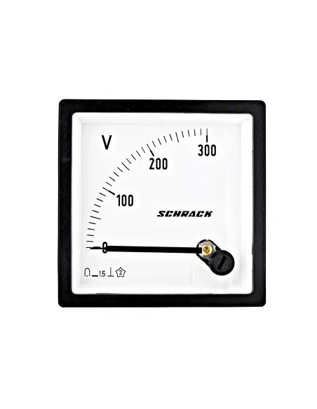 Voltmetru Schrack 0-300V DC, 72x72mm - aparatajelectric.ro