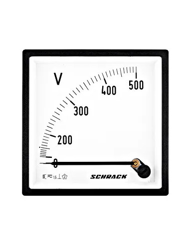 Voltmetru AC 0-500V 96x96mm Schrack - aparatajelectric.ro