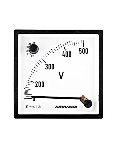 Voltmetru AC 0-500V, 96x96mm, Schrack - aparatajelectric.ro