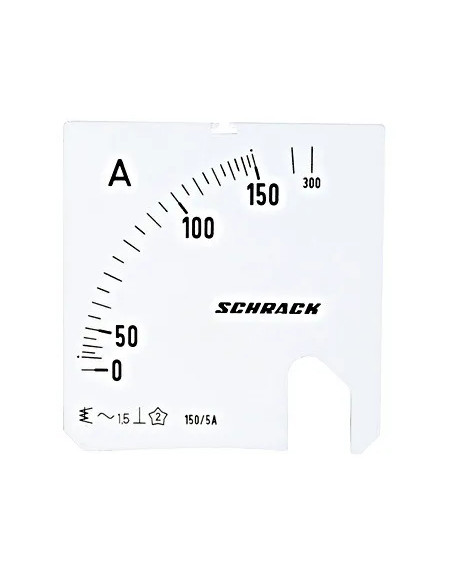 Scală Schrack 72*72mm 150/300/5A AC - aparatajelectric.ro