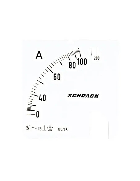 Scală Schrack 72x72mm 100/200/5A AC - aparatajelectric.ro