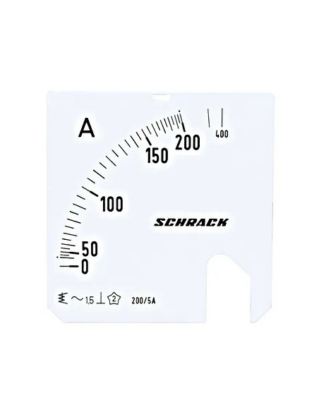 Scală Schrack 72x72mm 200/400/5A AC - aparatajelectric.ro