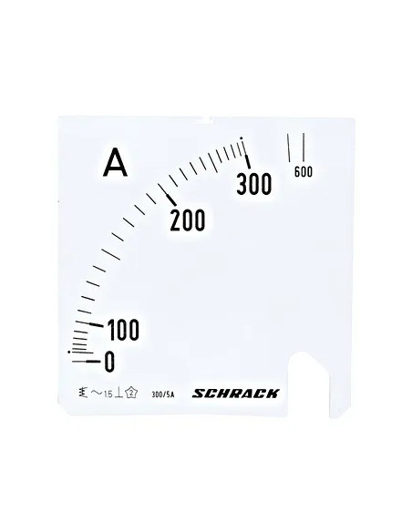 Scală Schrack 96*96mm 300/600/5A AC - aparatajelectric.ro