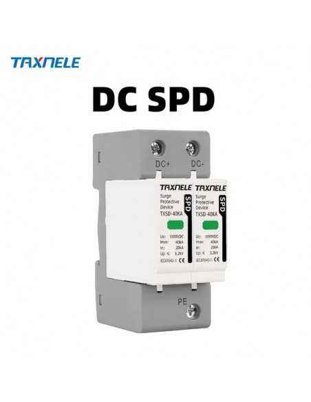 SPD Descărcător DC 2P 1000V 40kA Tip II cu Indicator Vizual | aparatajelectric.ro