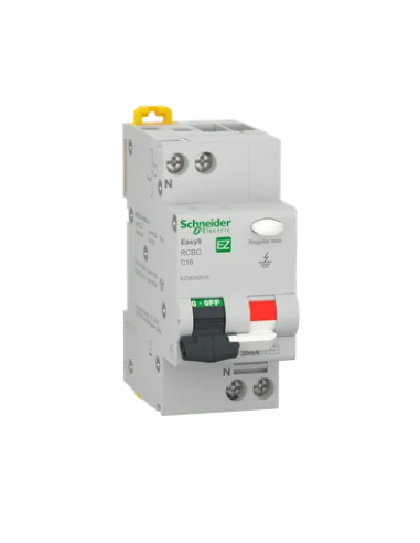 Easy9 RCBO 1P+N 16A 4500A 30mA curba C - Schneider Electric