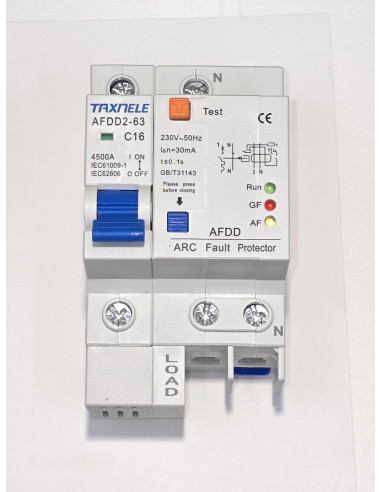 Protecție Automată Împotriva Arcului Electric 1P+N C16A 4.5kA - Siguranță avansată pentru circuite electrice